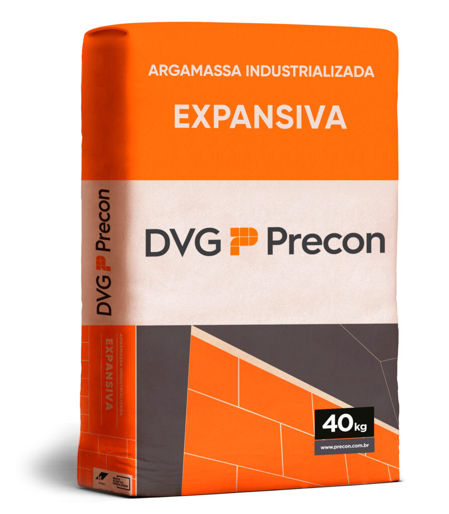 Argamassas DVG Precon no assentamento de BCCA DVG Sical - Expansiva